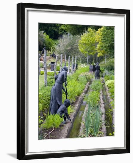 Pioneer Gardener Statue in Brigham Young Historic Park, Salt Lake City, Utah, USA-Richard Cummins-Framed Photographic Print