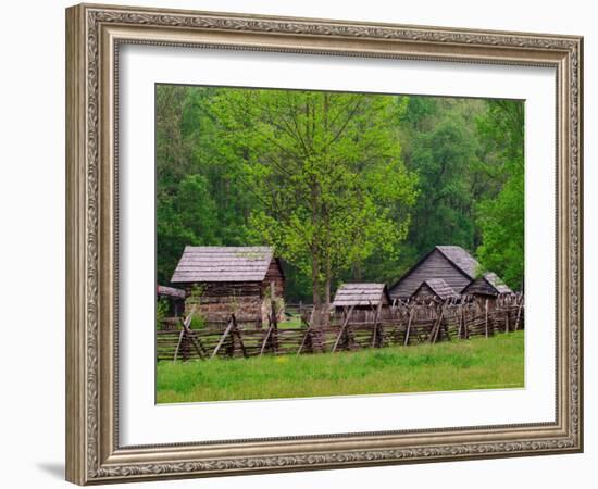 Pioneer Homestead, Great Smoky Mountains, North Carolina, USA-Adam Jones-Framed Photographic Print