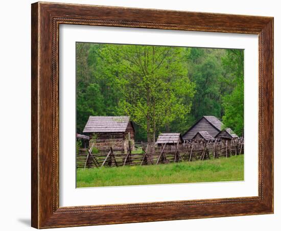 Pioneer Homestead, Great Smoky Mountains, North Carolina, USA-Adam Jones-Framed Photographic Print