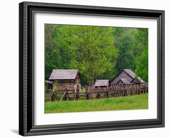 Pioneer Homestead, Great Smoky Mountains, North Carolina, USA-Adam Jones-Framed Photographic Print