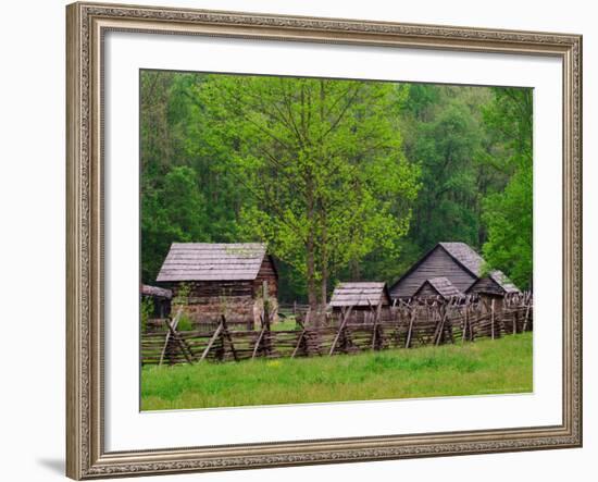 Pioneer Homestead, Great Smoky Mountains, North Carolina, USA-Adam Jones-Framed Photographic Print