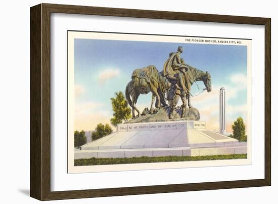 Pioneer Mother, Kansas City-null-Framed Art Print