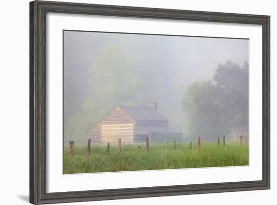 Pioneer's Cabin, Misty Cades Cove, Great Smoky Mountains National Park, Tennessee, USA-null-Framed Photographic Print