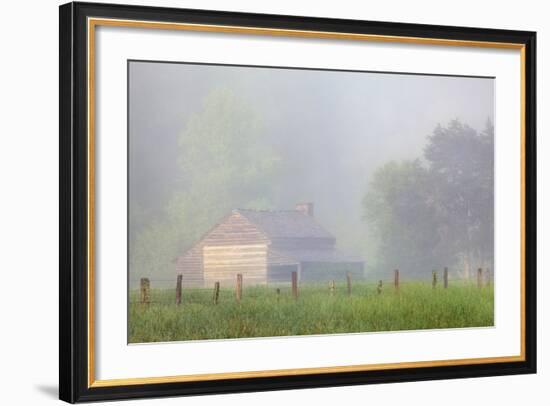 Pioneer's Cabin, Misty Cades Cove, Great Smoky Mountains National Park, Tennessee, USA-null-Framed Photographic Print
