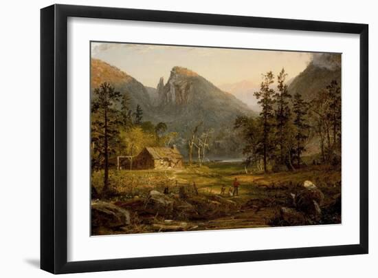 Pioneer's Home, Eagle Cliff, White Mountains,1859-Jasper Francis Cropsey-Framed Giclee Print