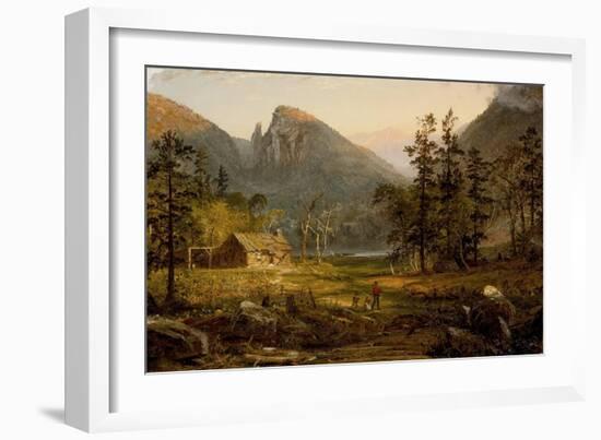 Pioneer's Home, Eagle Cliff, White Mountains,1859-Jasper Francis Cropsey-Framed Giclee Print