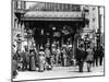 Pioneer Square and Pergola Crowds - Seattle, WA-Lantern Press-Mounted Art Print