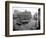 Pioneer Square Panoramic View - Seattle, WA-Lantern Press-Framed Art Print