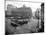 Pioneer Square Panoramic View - Seattle, WA-Lantern Press-Mounted Art Print