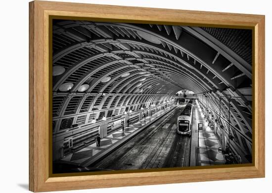 Pioneer Square Station, Seattle, Washington, USA-Christopher Reed-Framed Premier Image Canvas