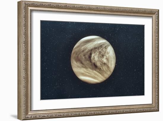Pioneer-Venus Photo of Venus Showing Cloud Cover-null-Framed Photographic Print
