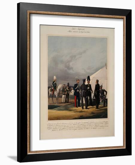 Pioneers, Invalides and Gendarmes of the Imperial Guards Corps, 1867-Karl Karlovich Piratsky-Framed Giclee Print