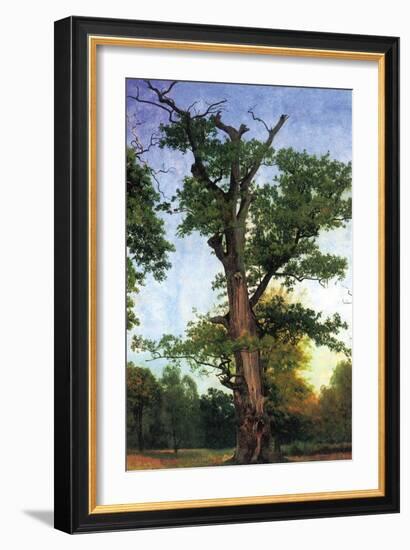 Pioneers of The Forest-Albert Bierstadt-Framed Art Print