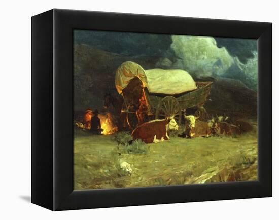 Pioneers-Frank Tenney Johnson-Framed Stretched Canvas