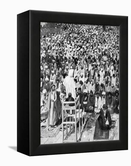 Pious Moslems Gathered at the 'Durbar of God, Mecca, Saudi Arabia, 1922-null-Framed Premier Image Canvas