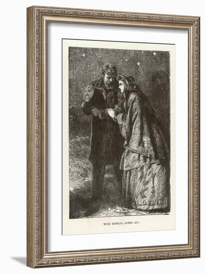 Pip and Estella Walk Arm in Arm-Marcus Stone-Framed Art Print