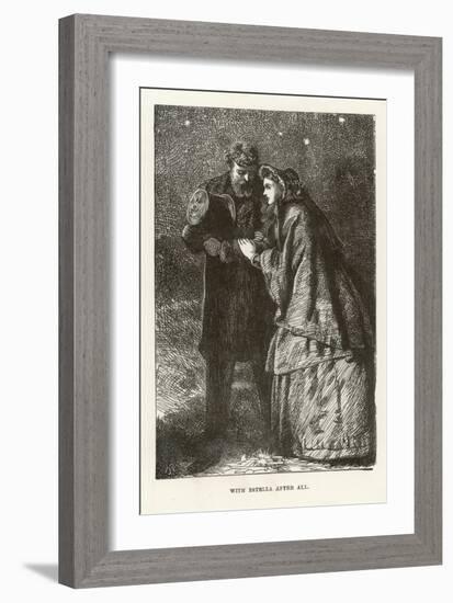 Pip and Estella Walk Arm in Arm-Marcus Stone-Framed Art Print