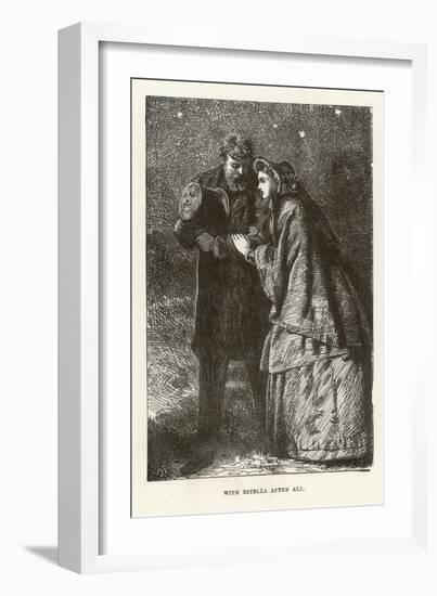 Pip and Estella Walk Arm in Arm-Marcus Stone-Framed Art Print