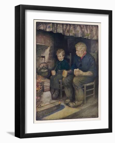 Pip and Joe Gargery-Jessie Willcox-Smith-Framed Art Print