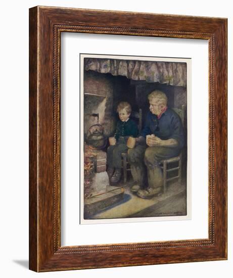 Pip and Joe Gargery-Jessie Willcox-Smith-Framed Art Print