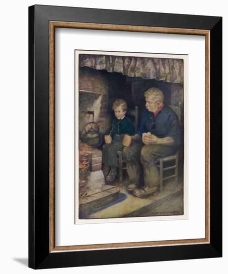 Pip and Joe Gargery-Jessie Willcox-Smith-Framed Art Print