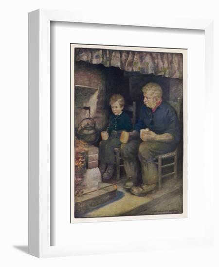 Pip and Joe Gargery-Jessie Willcox-Smith-Framed Art Print