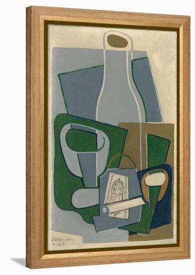 Pipe Et Paquet De Tabac, 1922-Juan Gris-Framed Premier Image Canvas