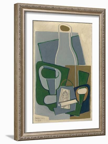 Pipe Et Paquet De Tabac, 1922-Juan Gris-Framed Giclee Print