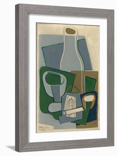 Pipe Et Paquet De Tabac, 1922-Juan Gris-Framed Giclee Print