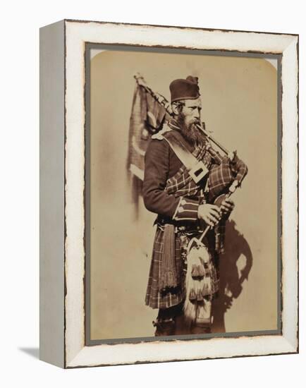 Pipe-Major Macdonald, 72nd (Duke of Albany's Own Highlanders) Regiment of Foot-Joseph Cundall and Robert Howlett-Framed Premier Image Canvas