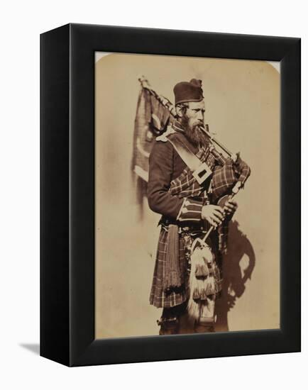 Pipe-Major Macdonald, 72nd (Duke of Albany's Own Highlanders) Regiment of Foot-Joseph Cundall and Robert Howlett-Framed Premier Image Canvas