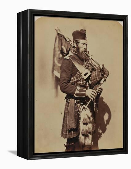 Pipe-Major Macdonald, 72nd (Duke of Albany's Own Highlanders) Regiment of Foot-Joseph Cundall and Robert Howlett-Framed Premier Image Canvas