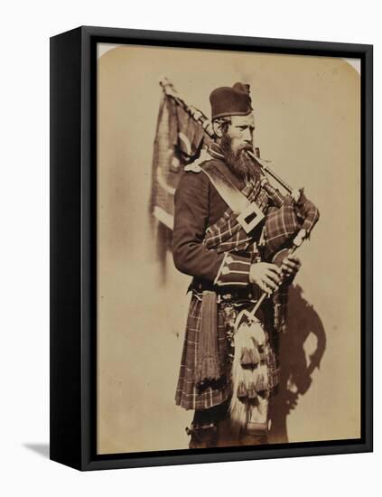 Pipe-Major Macdonald, 72nd (Duke of Albany's Own Highlanders) Regiment of Foot-Joseph Cundall and Robert Howlett-Framed Premier Image Canvas