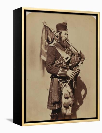 Pipe-Major Macdonald, 72nd (Duke of Albany's Own Highlanders) Regiment of Foot-Joseph Cundall and Robert Howlett-Framed Premier Image Canvas