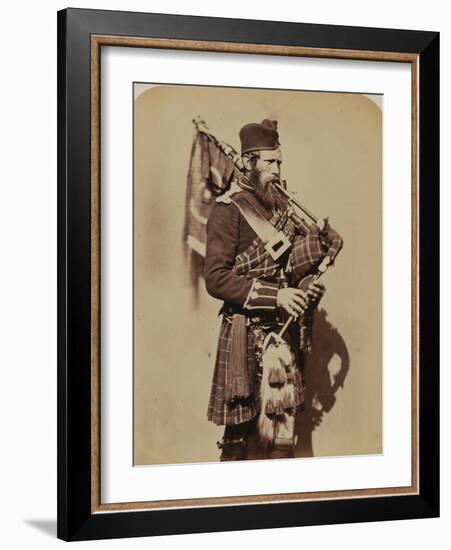 Pipe-Major Macdonald, 72nd (Duke of Albany's Own Highlanders) Regiment of Foot-Joseph Cundall and Robert Howlett-Framed Photographic Print