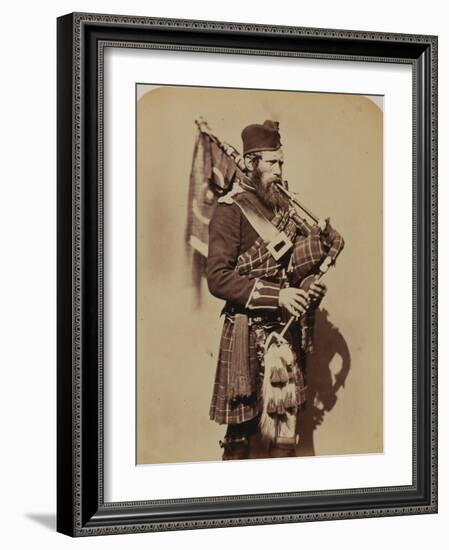 Pipe-Major Macdonald, 72nd (Duke of Albany's Own Highlanders) Regiment of Foot-Joseph Cundall and Robert Howlett-Framed Photographic Print