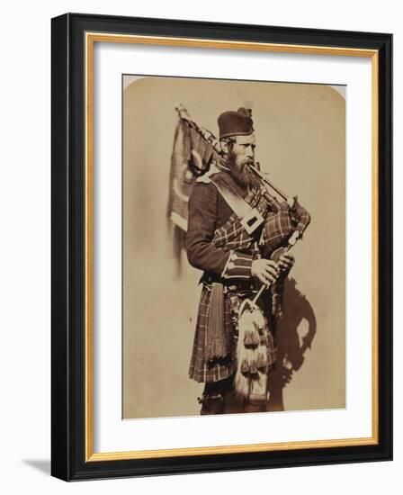 Pipe-Major Macdonald, 72nd (Duke of Albany's Own Highlanders) Regiment of Foot-Joseph Cundall and Robert Howlett-Framed Photographic Print