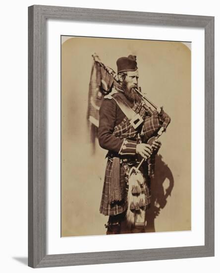 Pipe-Major Macdonald, 72nd (Duke of Albany's Own Highlanders) Regiment of Foot-Joseph Cundall and Robert Howlett-Framed Photographic Print