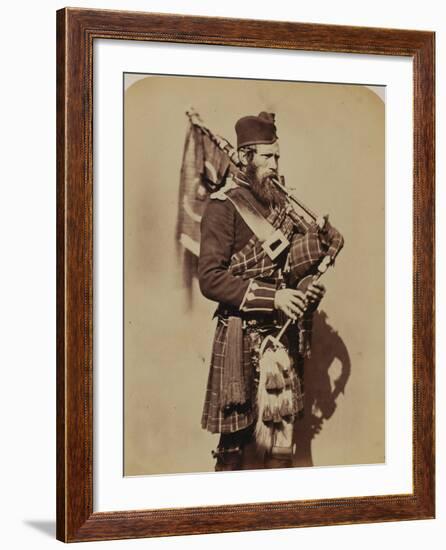 Pipe-Major Macdonald, 72nd (Duke of Albany's Own Highlanders) Regiment of Foot-Joseph Cundall and Robert Howlett-Framed Photographic Print