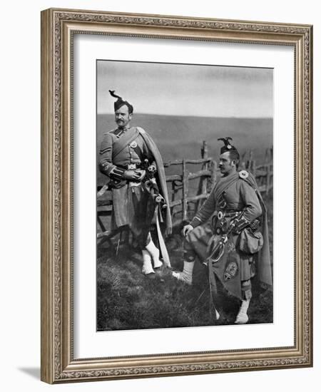 Pipe-Major Reith and Corporal-Piper Reith of the London Scottish, 1896-Gregory & Co-Framed Giclee Print