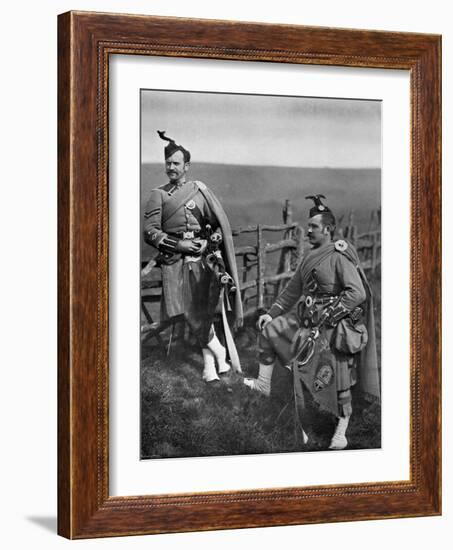 Pipe-Major Reith and Corporal-Piper Reith of the London Scottish, 1896-Gregory & Co-Framed Giclee Print