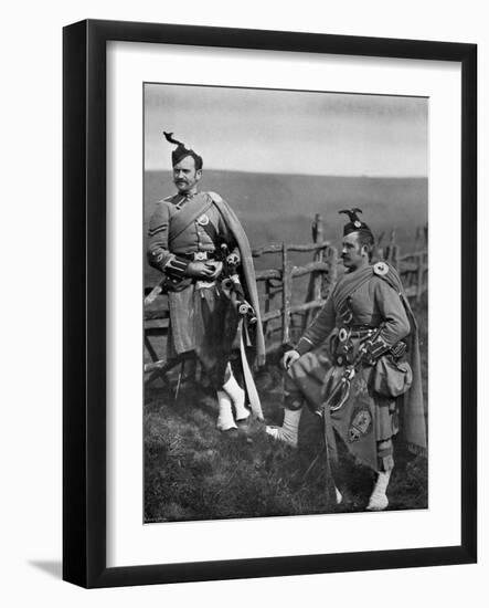 Pipe-Major Reith and Corporal-Piper Reith of the London Scottish, 1896-Gregory & Co-Framed Giclee Print