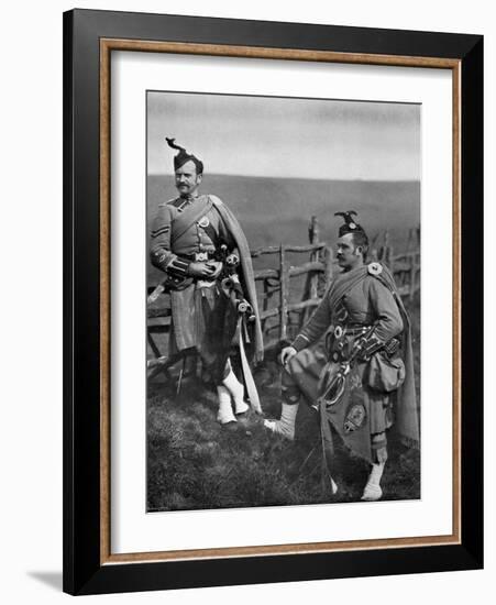 Pipe-Major Reith and Corporal-Piper Reith of the London Scottish, 1896-Gregory & Co-Framed Giclee Print