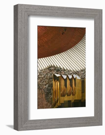 Pipe Organ at Temppeliaukio Church-Jon Hicks-Framed Photographic Print