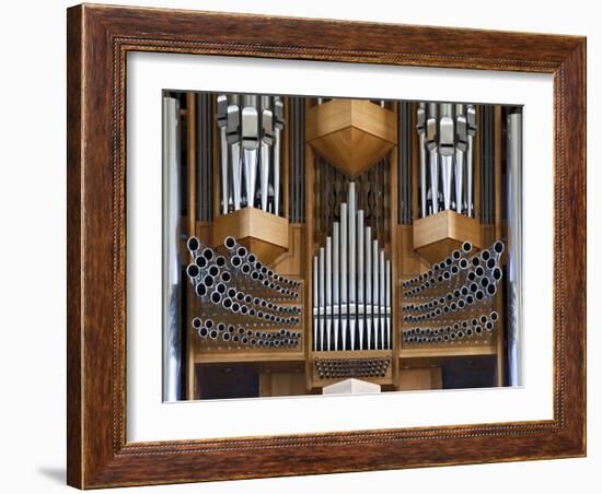 Pipe Organ, Hallgrimskirkja, Main Lutheran Church, Reykjavik, Iceland-Adam Jones-Framed Photographic Print