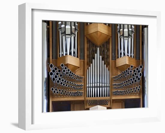 Pipe Organ, Hallgrimskirkja, Main Lutheran Church, Reykjavik, Iceland-Adam Jones-Framed Photographic Print