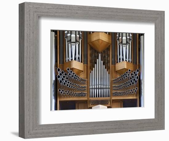 Pipe Organ, Hallgrimskirkja, Main Lutheran Church, Reykjavik, Iceland-Adam Jones-Framed Photographic Print