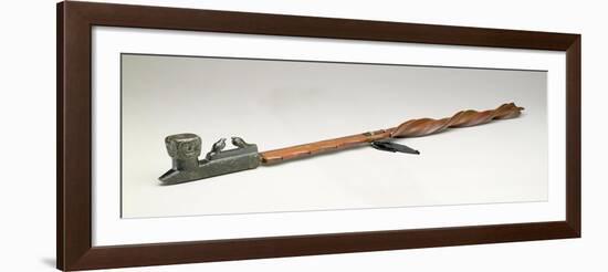 Pipe Stem, Chippewa, C.1850 (Wood and Metal)-American-Framed Giclee Print