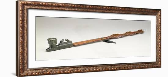 Pipe Stem, Chippewa, C.1850 (Wood and Metal)-American-Framed Giclee Print