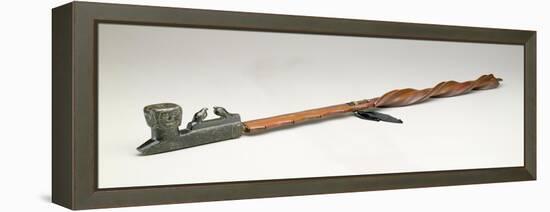 Pipe Stem, Chippewa, C.1850 (Wood and Metal)-American-Framed Premier Image Canvas